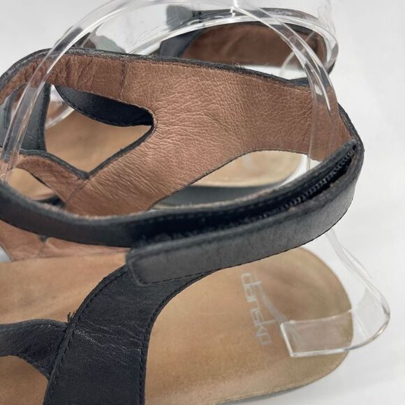 Dansko Womens Wedge Sandals Valentina Gladiator Leather Strappy Black Size 42 - Picture 9 of 13